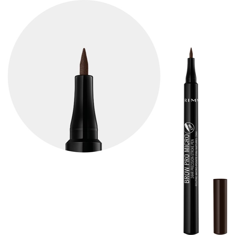 Rimmel Brow Pro Micro Eyebrow Pen Shade 004 Dark Brown 1 Ml