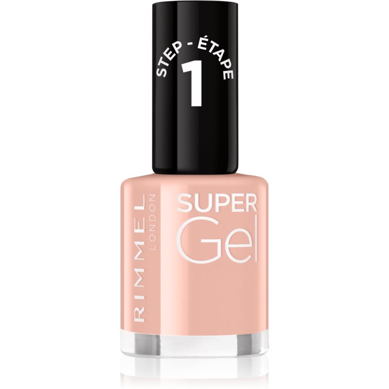 Rimmel Super Gel Гелевий лак для нігтів без використання UV/ LED лампи відтінок 008 Girl Group Blush 12 мл