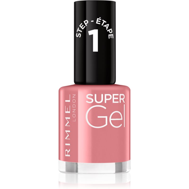 Rimmel Super Gel gel nail polish without UV/LED sealing shade 035 Pop Princess Pink 12 ml
