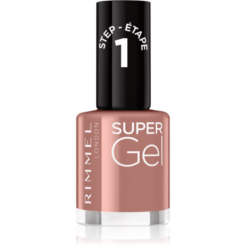 Rimmel Super Gel gel nail polish without UV/LED sealing shade 033 R&B Rose 12 ml
