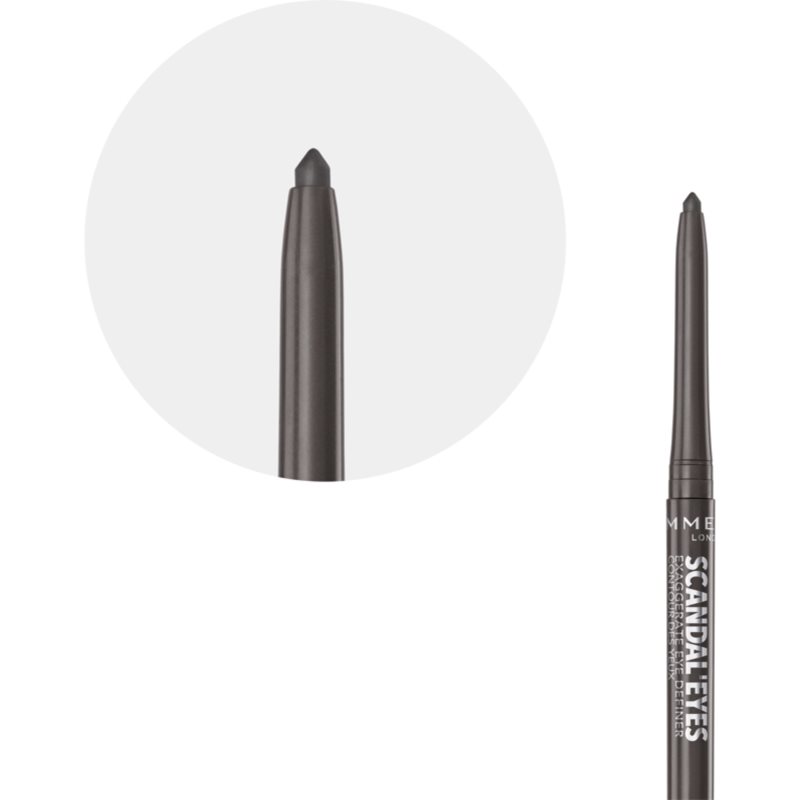 Rimmel ScandalEyes Exaggerate автоматичний олівець для очей відтінок 003 Smokey Grey 0,35 гр