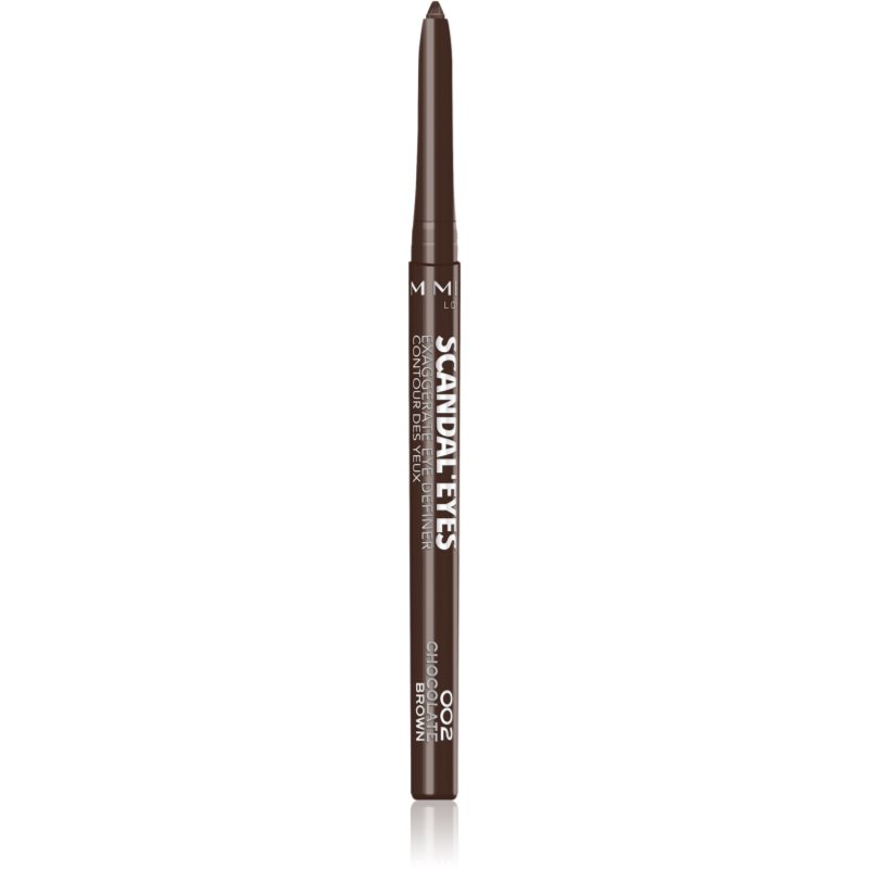 Rimmel London Scandal Eyes Exaggerate Eye Definer 0,35 g ceruzka na oči pre ženy 002 Chocolate Brown