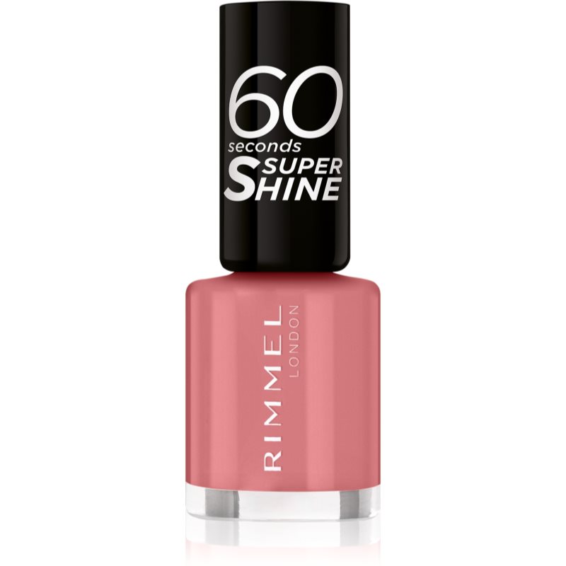 E-shop Rimmel 60 Seconds Super Shine lak na nehty odstín 235 Preppy In Pink 8 ml
