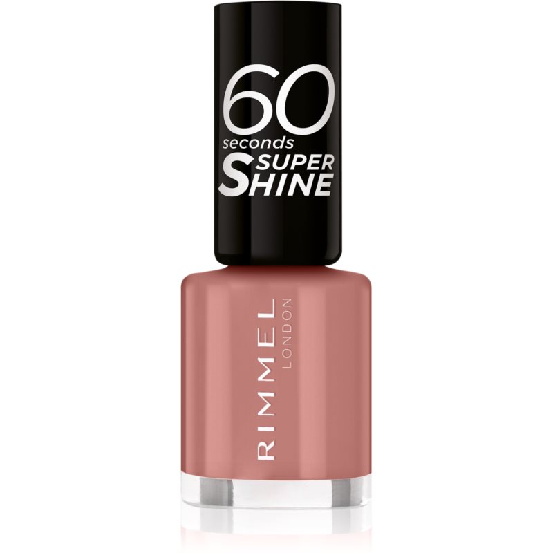Rimmel 60 Seconds Super Shine nail polish shade 230 Mauve To The Music 8 ml
