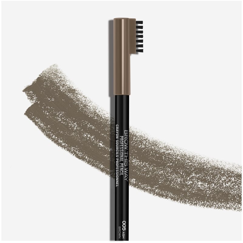Rimmel Brow This Way Eyebrow Pencil With Brush Shade 005 Ash Brown 1,4 G