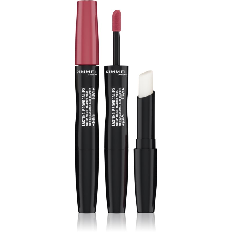 Rimmel Lasting Provocalips Double Ended Long-lasting Lipstick Shade 210 Pinkcase Of Emergency 3,5 G