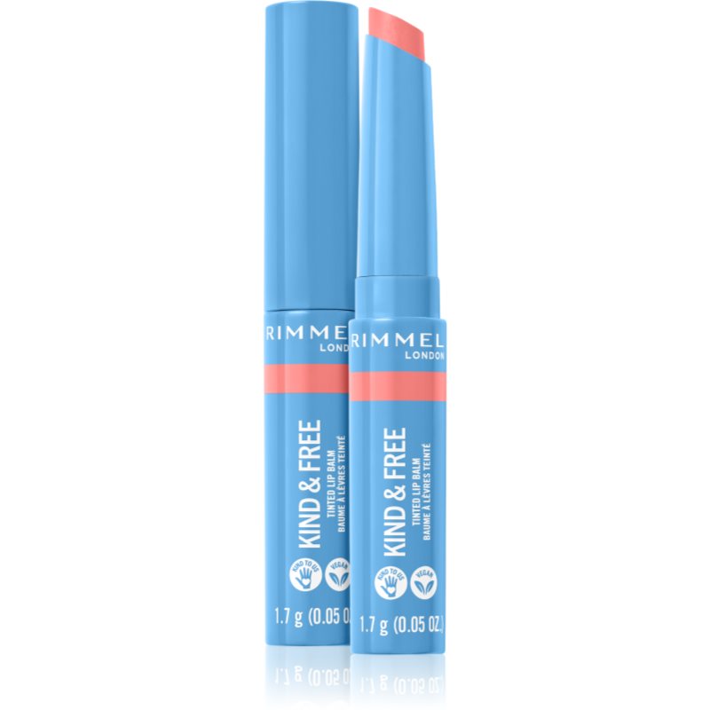 Photos - Lipstick & Lip Gloss Rimmel Kind & Free tinted lip balm shade 004 Hibiscus Blaze 1,7 g 