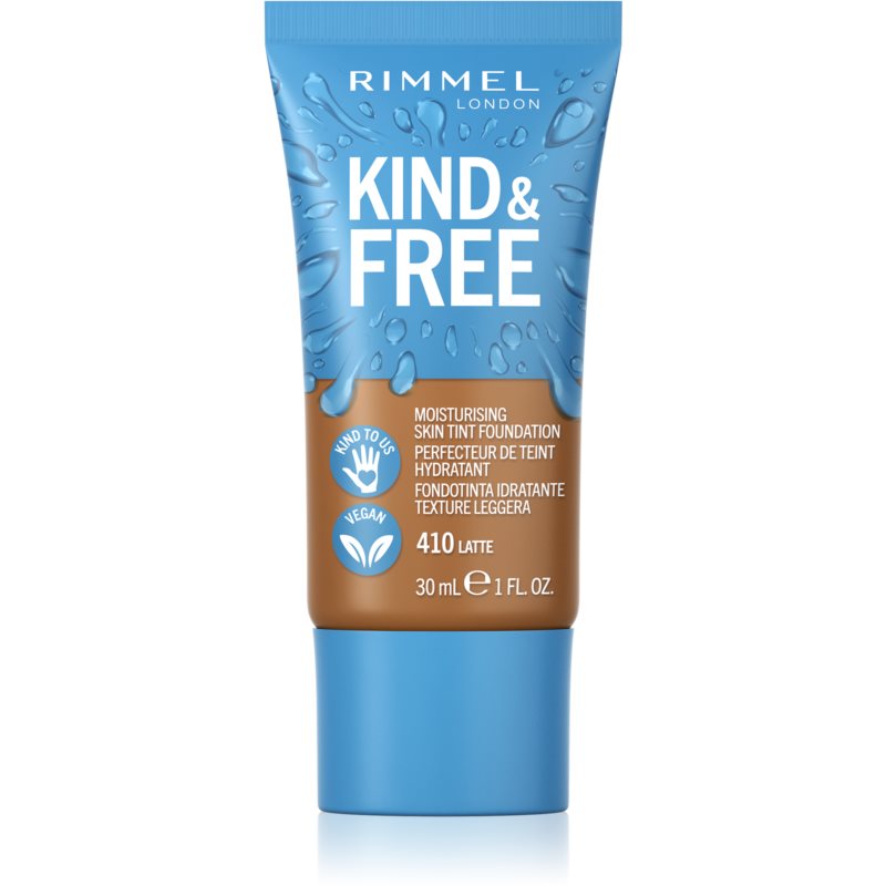 Rimmel Kind & Free легкий зволожуючий тональний крем відтінок 410 Latte 30 мл