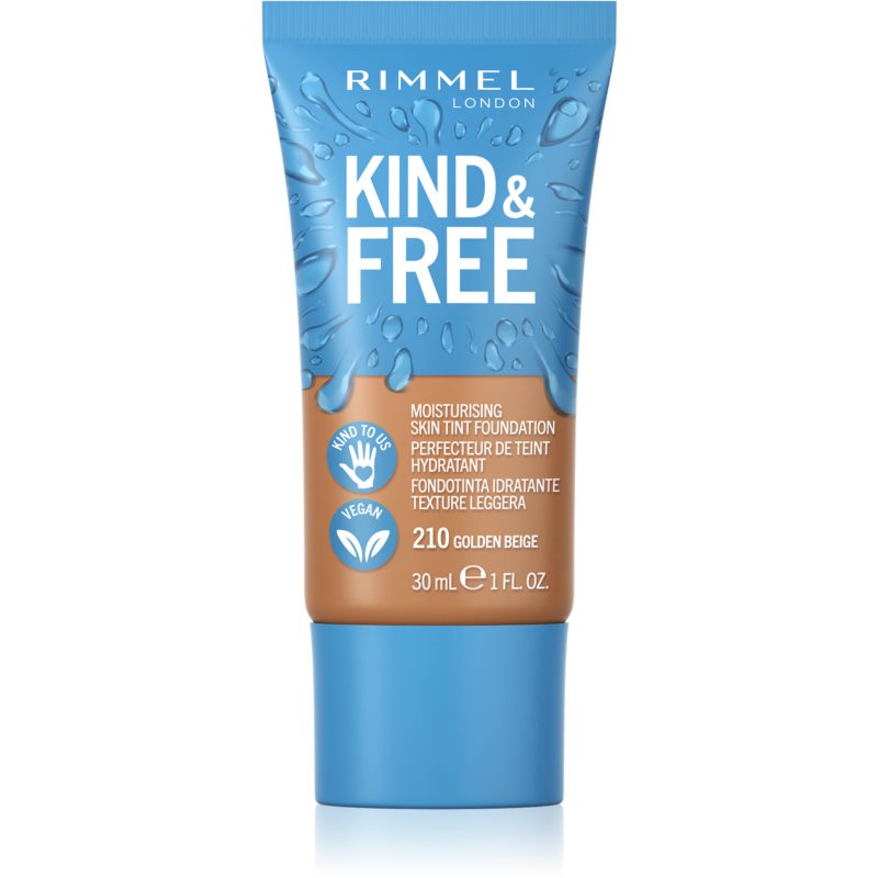 Rimmel Kind & Free lightweight tinted moisturiser shade 210 Golden Beige 30 ml
