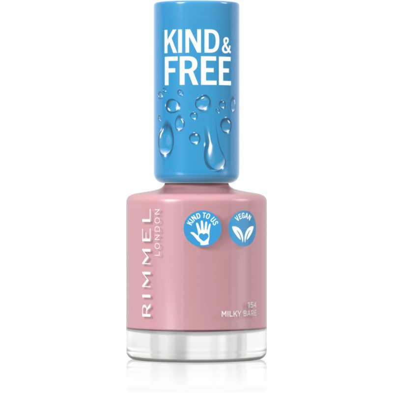 Rimmel Kind & Free лак для нігтів відтінок 154 Milky Bare 8 мл