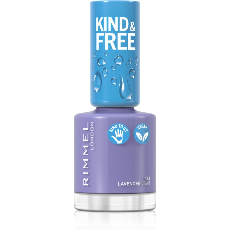 Фото - Лак для нігтів Rimmel Kind & Free  відтінок 153 Lavender Light 8 мл 