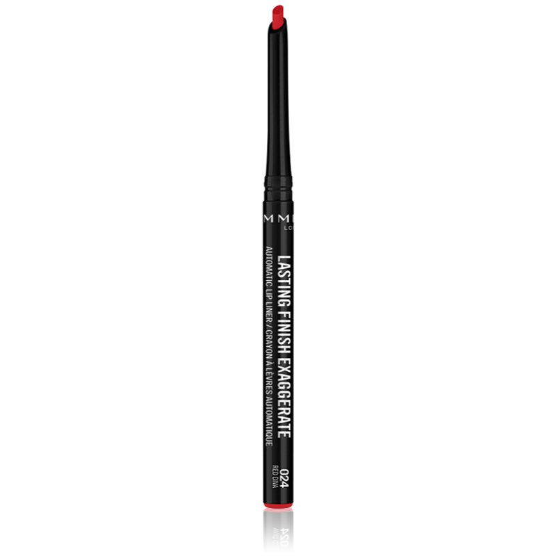 Rimmel Lasting Finish Exaggerate creion de buze automat culoare 024 Red Diva 0,25 g