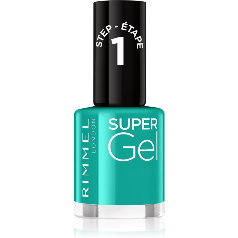 Rimmel Super Gel gelový lak na nehty bez užití UV/LED lampy odstín 098 Never Blue With You 12 ml