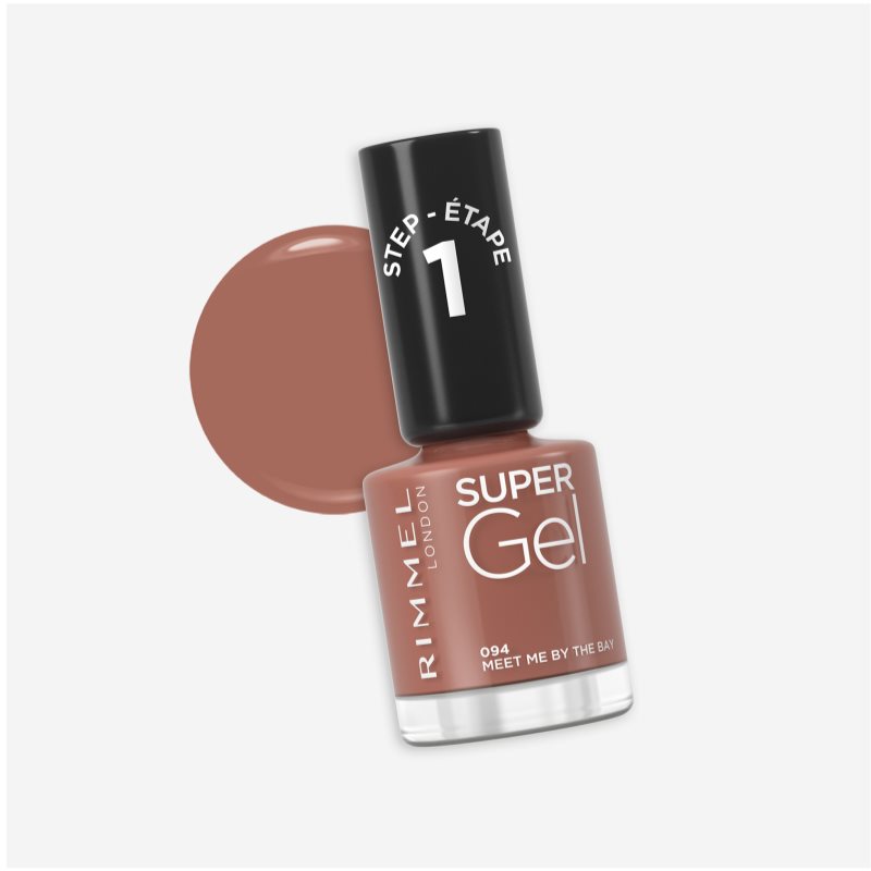 Rimmel Super Gel Gel Nail Polish Without UV/LED Sealing Shade 094 Meet Me By The Bay 12 Ml