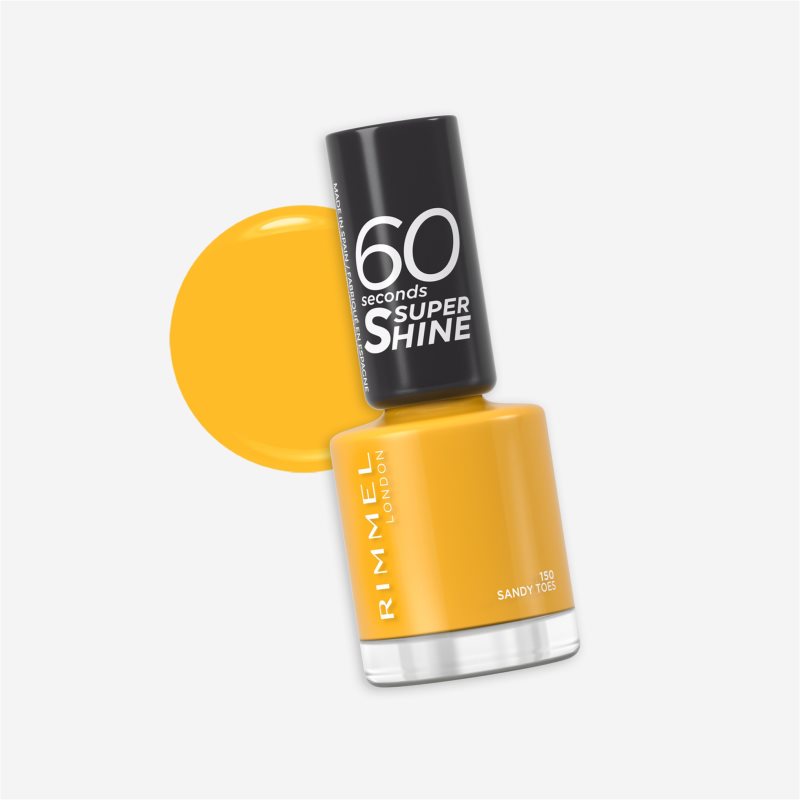 Rimmel 60 Seconds Super Shine лак для нігтів відтінок 150 Sandy Toes 8 мл