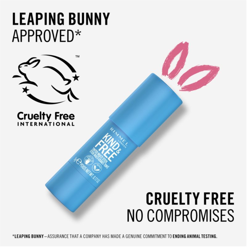 Rimmel Kind & Free багатофункціональний засіб для макіяжу очей, губ і обличчя відтінок 004 Tangerine Dream 5 гр