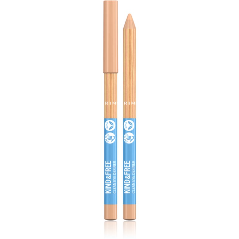 Rimmel Kind & Free svinčnik za oči z intenzivno barvo odtenek 5 Creamy White 1,1 g