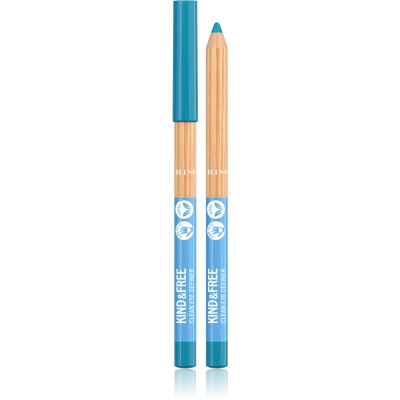 Photos - Eye / Eyebrow Pencil Rimmel Kind & Free highly pigmented eye pencil shade 6 Anime Blue 1 
