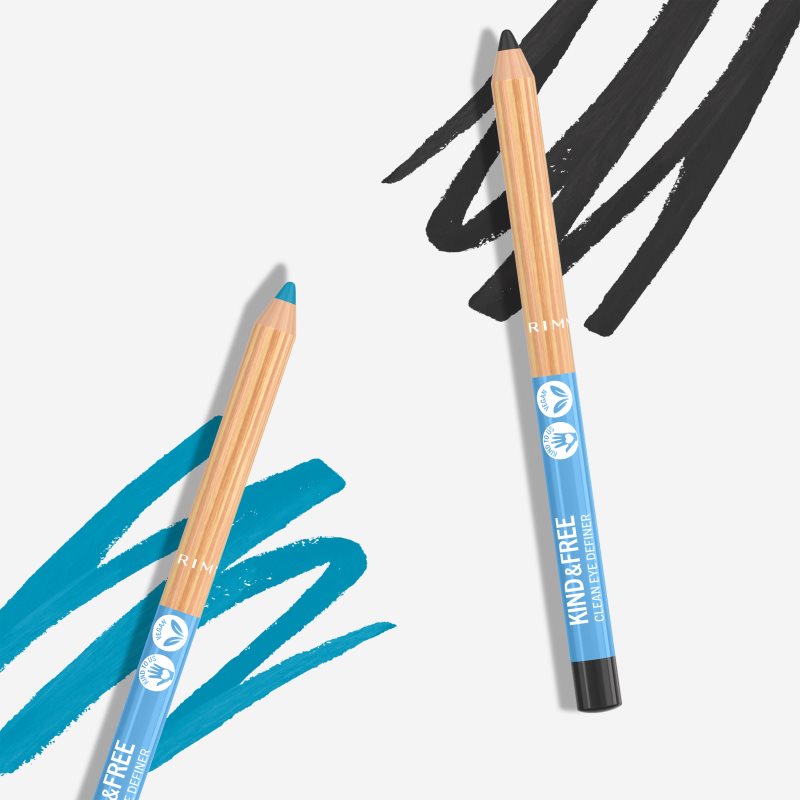 Rimmel Kind & Free олівець для очей з інтенсивним кольором відтінок 6 Anime Blue 1,1 гр