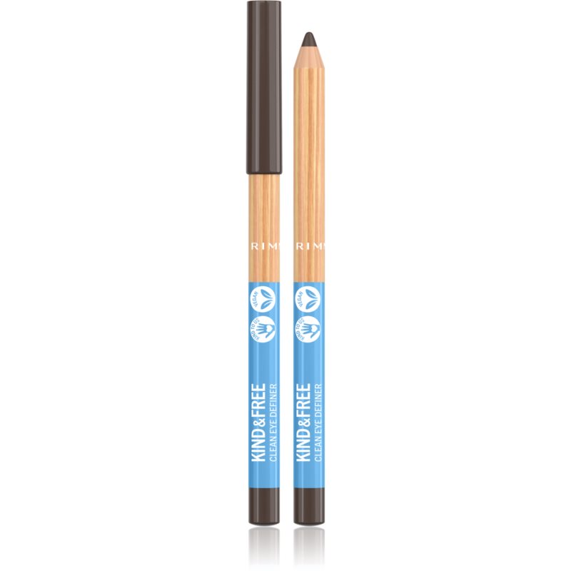 Photos - Eye / Eyebrow Pencil Rimmel Kind & Free highly pigmented eye pencil shade 2 Pecan 1,1 g 