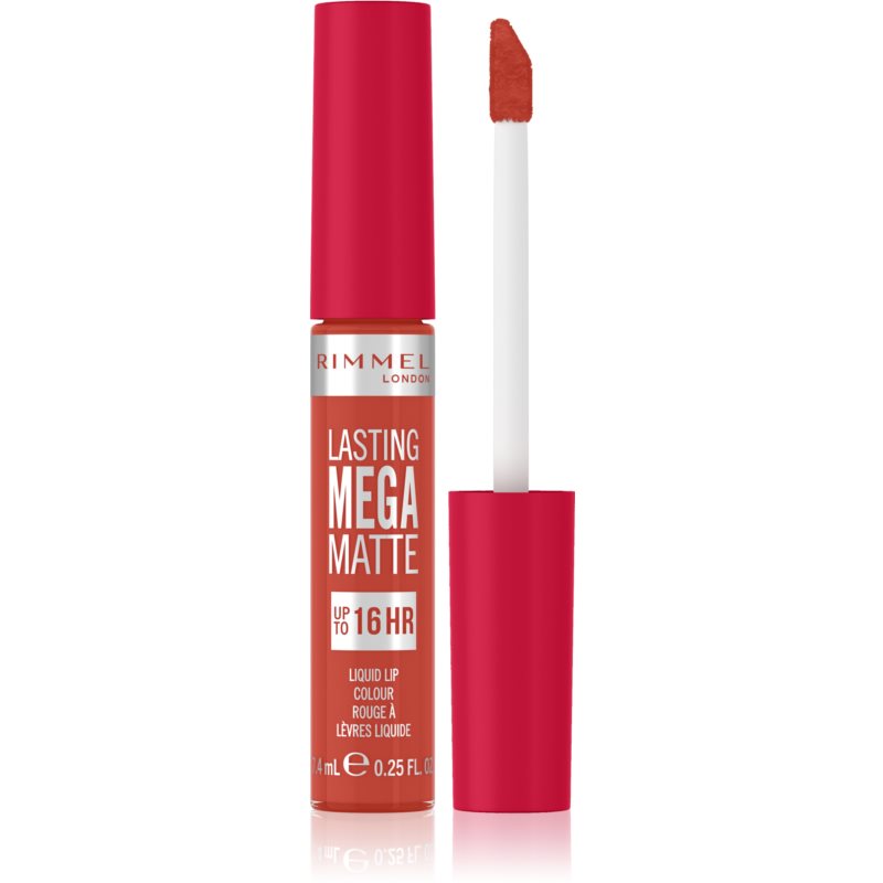 Rimmel Lasting Mega Matte light liquid matt lipstick 16h shade Scarlet Flames 7,4 ml
