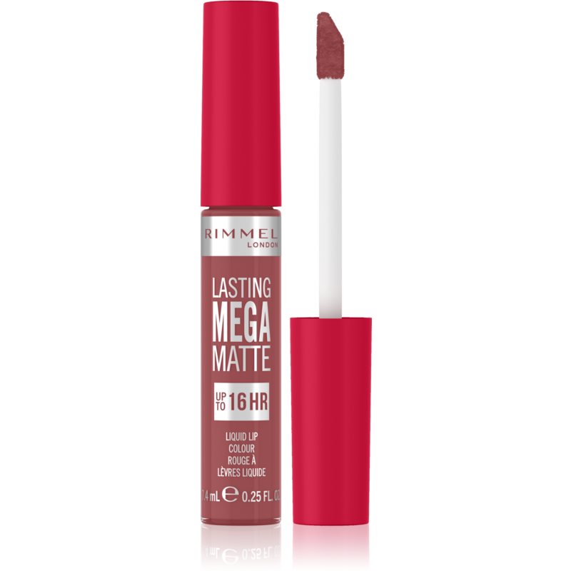 Photos - Lipstick & Lip Gloss Rimmel Lasting Mega Matte легка рідка матова помада 16 години відтінок Ros 