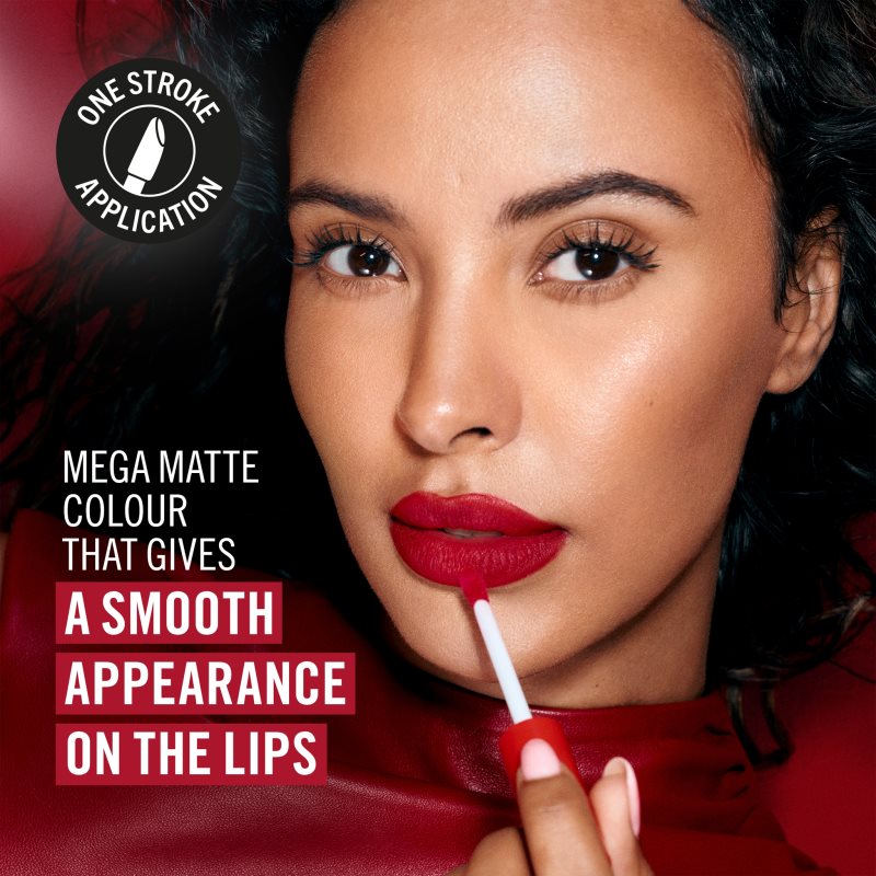 Rimmel Lasting Mega Matte Rouge à Lèvres Léger Liquide Mat 16h Teinte Lovebite 7,4 Ml