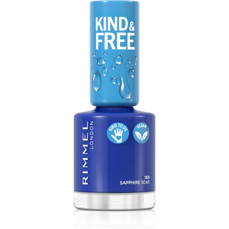 Rimmel Kind & Free лак для нігтів відтінок 169 Sapphire Soar 8 мл