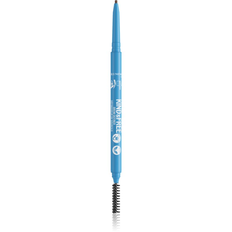 Rimmel Kind & Free eyebrow pencil with brush shade 005 Chocolate 0,09 g
