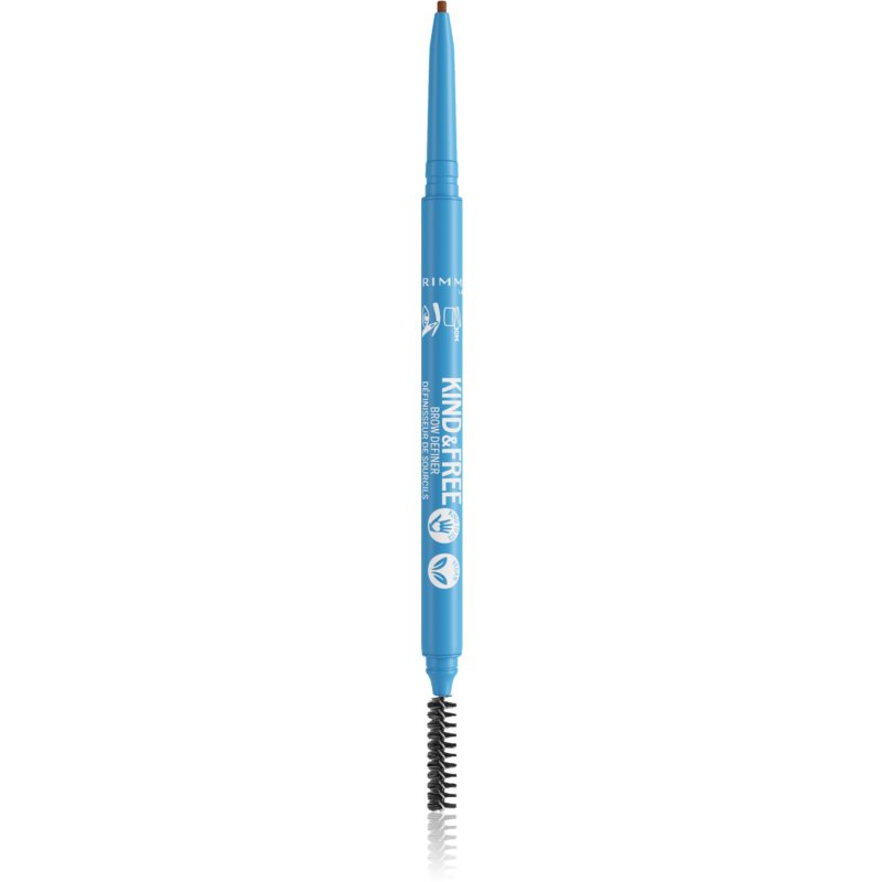 Фото - Карандаш для глаз / бровей Rimmel Kind & Free олівець для брів зі щіточкою відтінок 002 Taupe 0,09 гр 