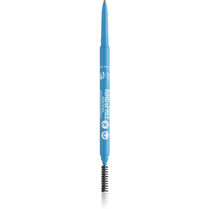 Фото - Олівець для очей / брів Rimmel Kind & Free олівець для брів зі щіточкою відтінок 003 Warm Brown 0, 
