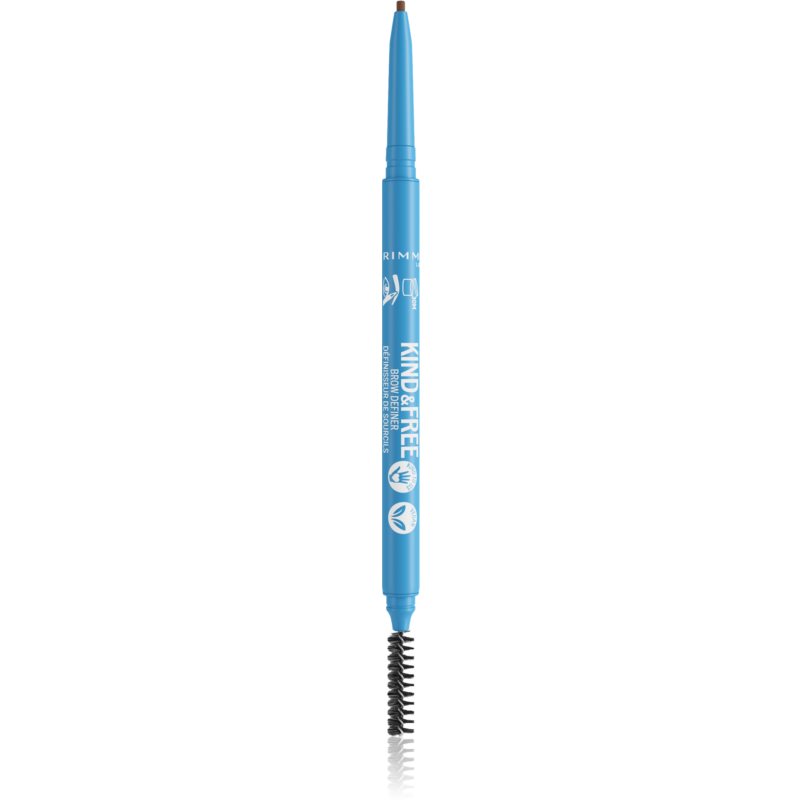 Rimmel Kind & Free Eyebrow Pencil With Brush Shade 004 Caramel 0,09 G