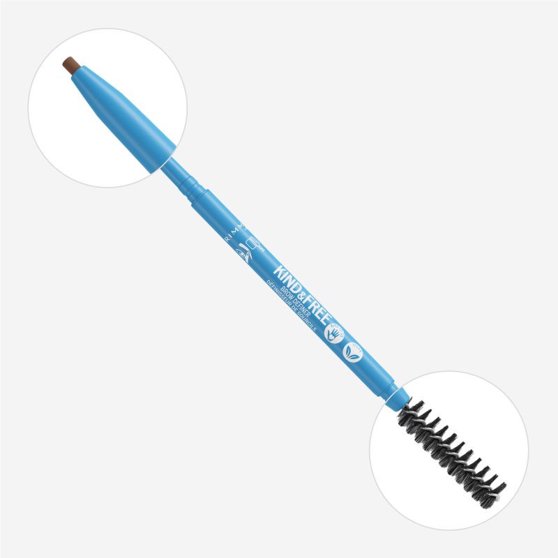 Rimmel Kind & Free Eyebrow Pencil With Brush Shade 004 Caramel 0,09 G