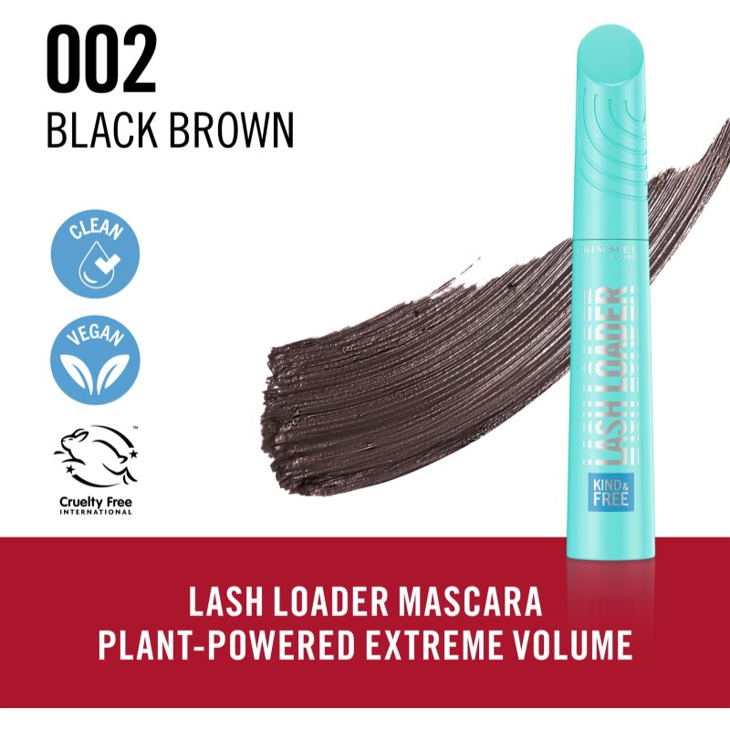 Rimmel Kind & Free Volumen-Mascara Farbton 002 brown 9.5 ml