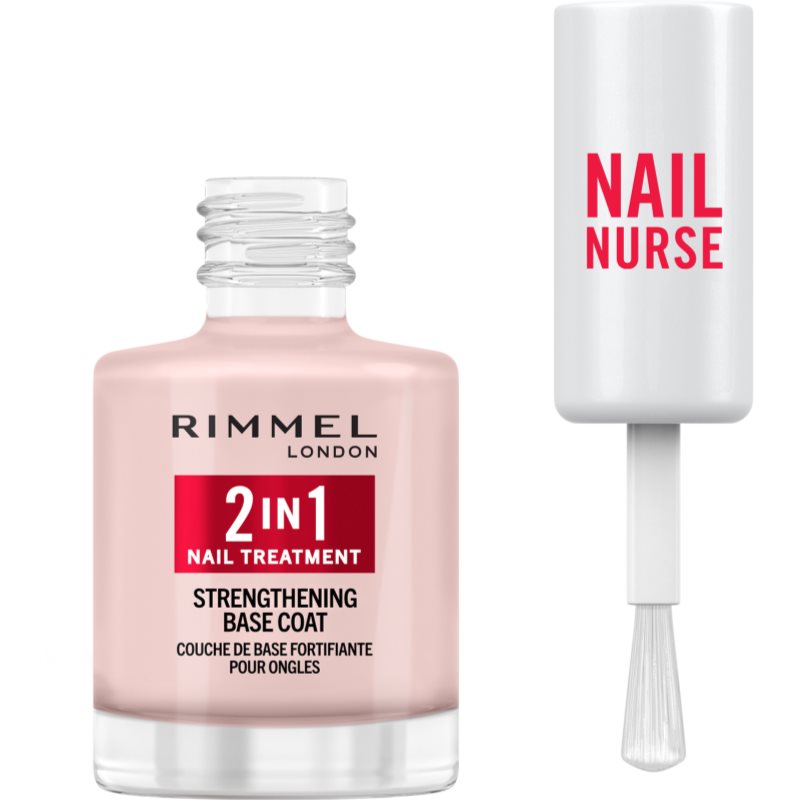 Rimmel Nail Nurse 2-in-1 base coat nail polish with firming effect 12 ml