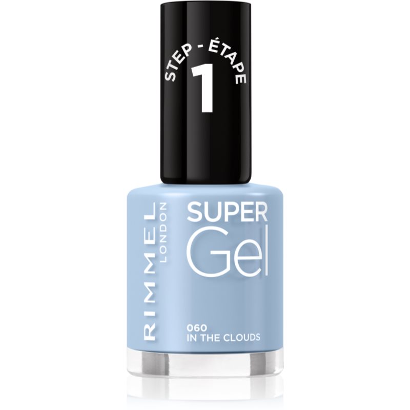 Rimmel Super Gel gel nail polish without UV/LED sealing shade 060 In The Clouds 12 ml
