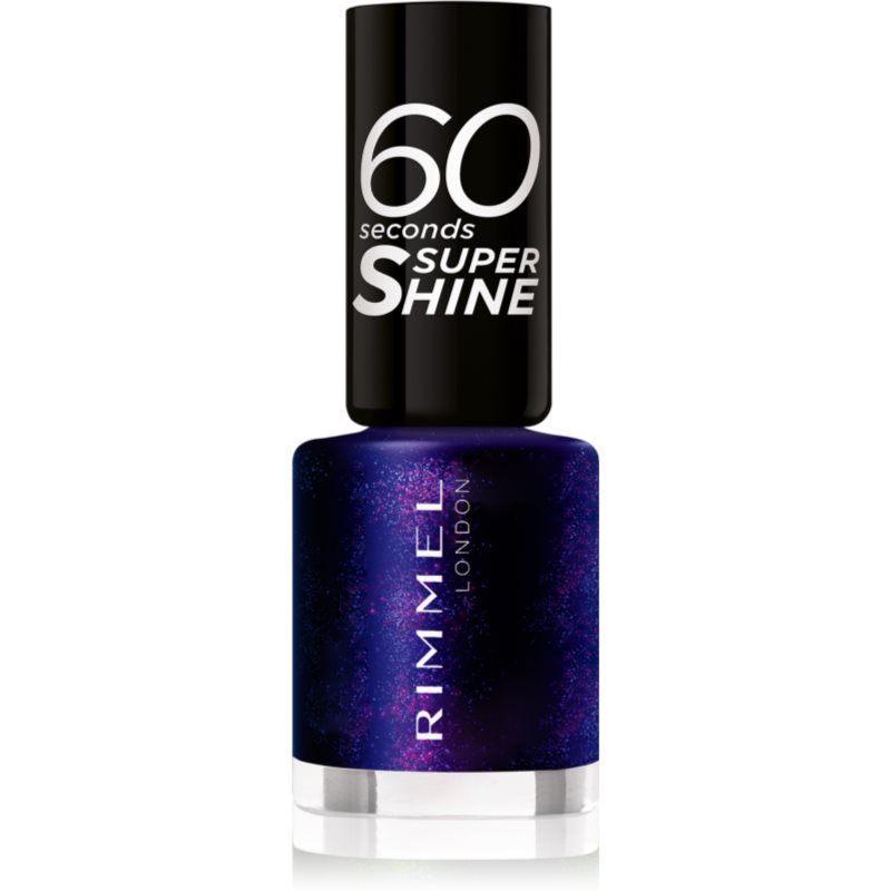 Rimmel 60 Seconds Super Shine лак для нігтів відтінок 563 Midnight Rush 8 мл
