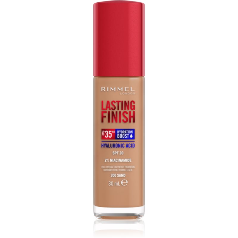 Rimmel Lasting Finish 35H Hydration Boost Hydratisierendes Make Up SPF 20 Farbton 300 Sand 30 ml