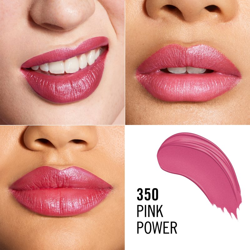 Rimmel Lasting Finish langanhaltender Lippenstift Farbton 350 Pink Power 4 g