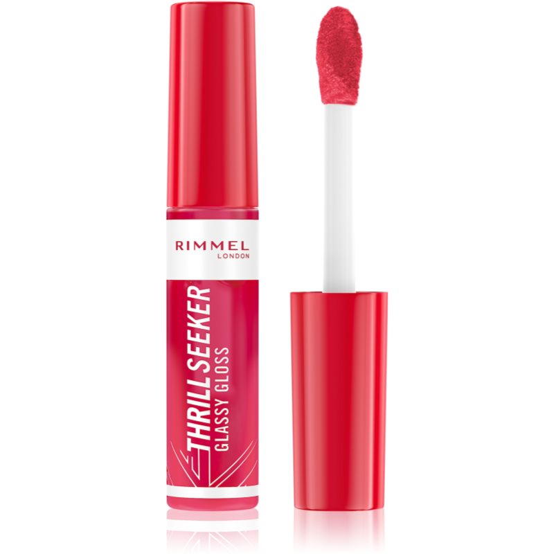 Rimmel Thrill Seeker Glassy Gloss sjajilo za usne za veći volumen nijansa 350 Pink to the Berry 10 ml