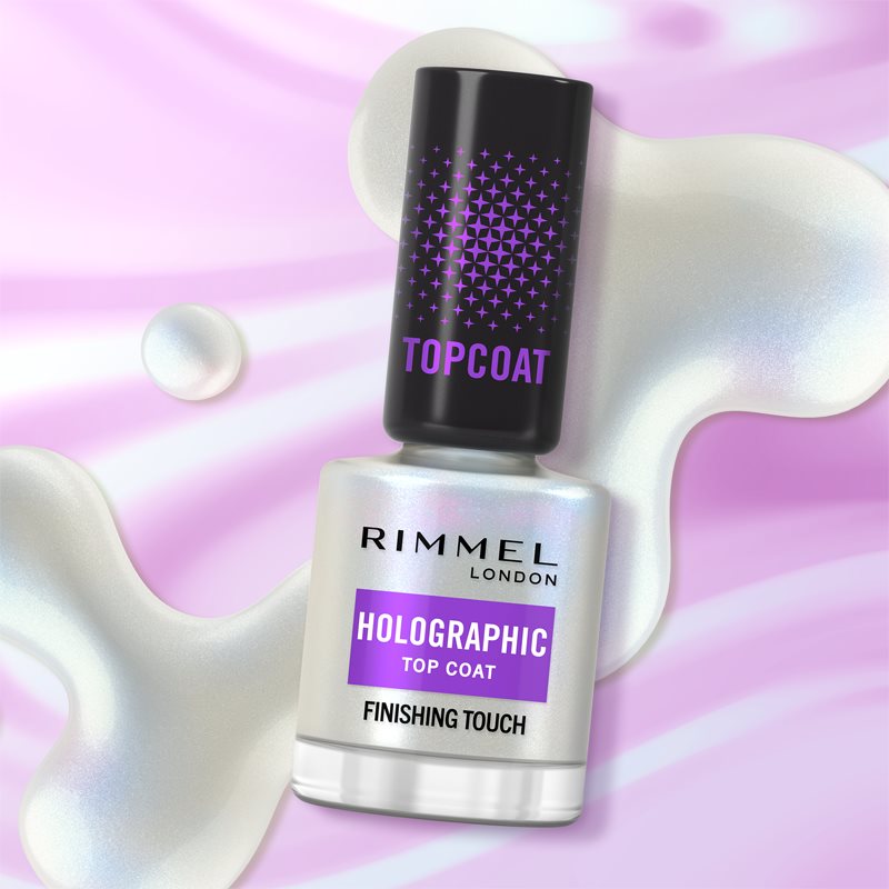 Rimmel Holographic Top Coat With Glitter 12 Ml
