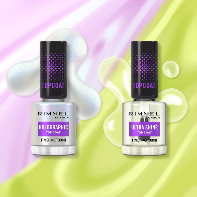 Rimmel Holographic Top Coat With Glitter 12 Ml