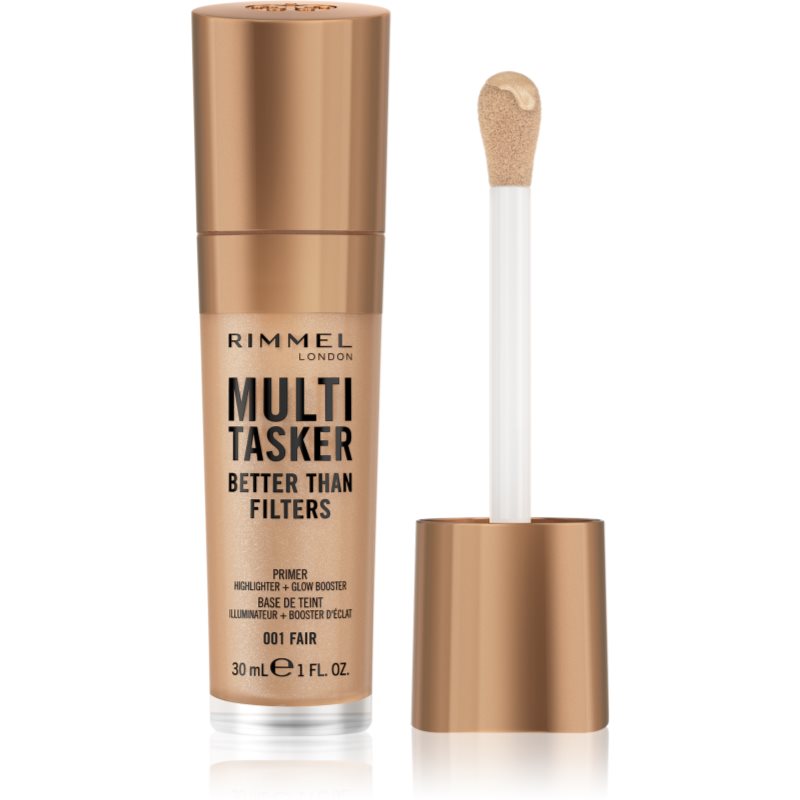 Rimmel Multi-Tasker Better Than Filters brightening makeup primer to even out skin tone shade 001 Fa