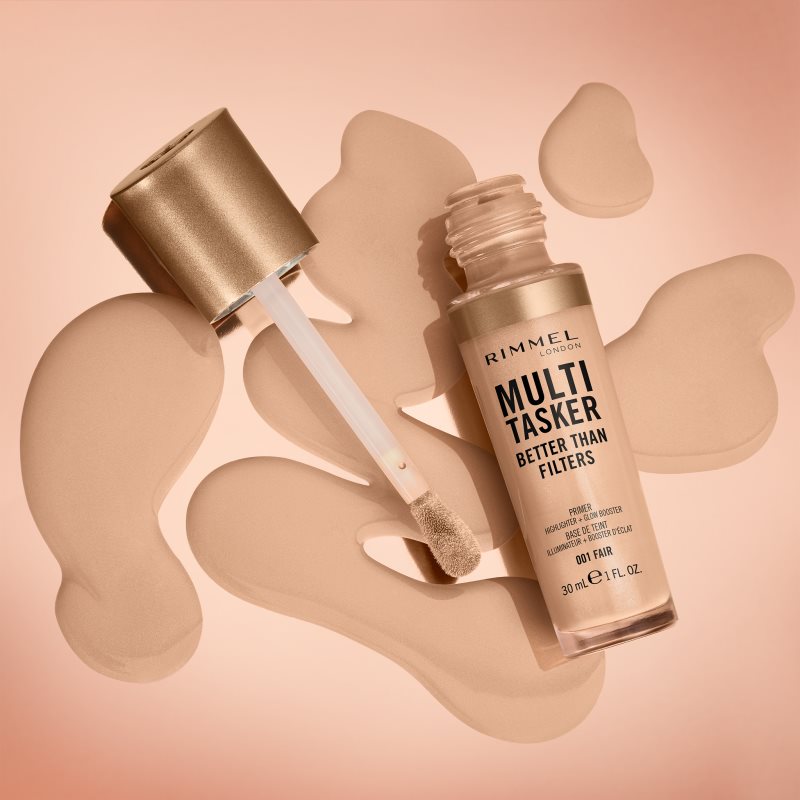 Rimmel Multi-Tasker Better Than Filters prebase iluminadora para unificar el tono de la piel tono 004 Light Medium 30 ml