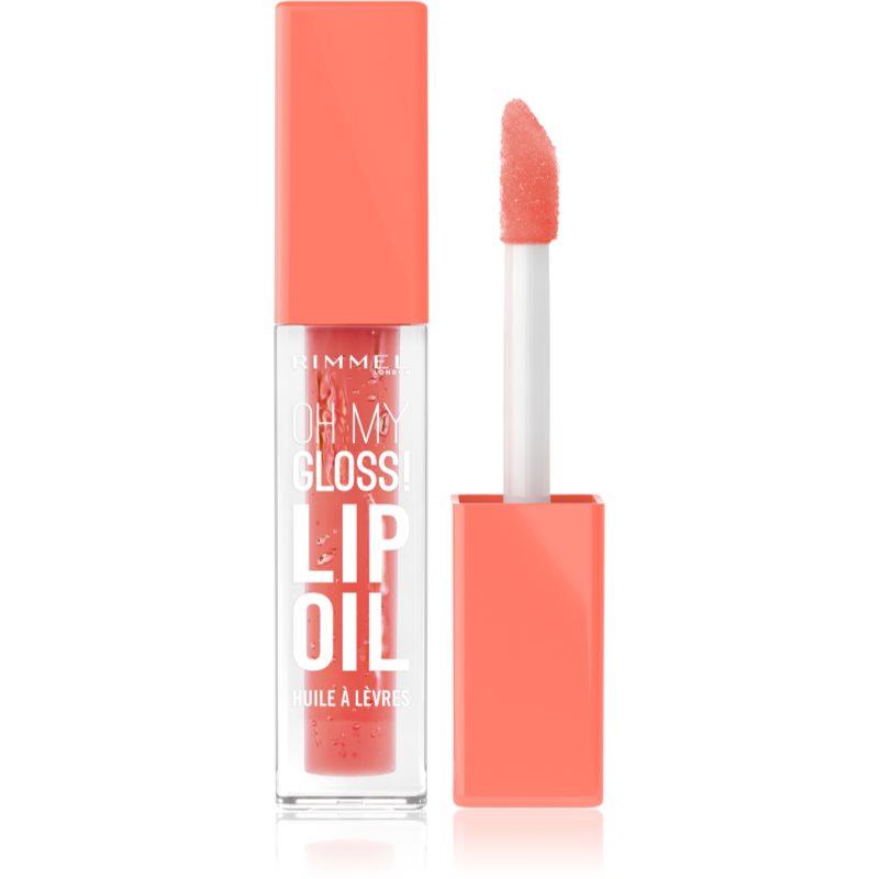 Rimmel Oh My Gloss! Lip Oil olej na rty s hydratačním účinkem odstín 002 Peachy Coral 4.5 ml