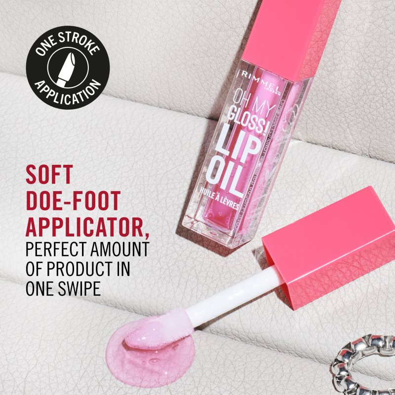 Rimmel Oh My Gloss! Lip Oil Lip Oil With Moisturising Effect Shade 001 Pink Flush 4,5 Ml