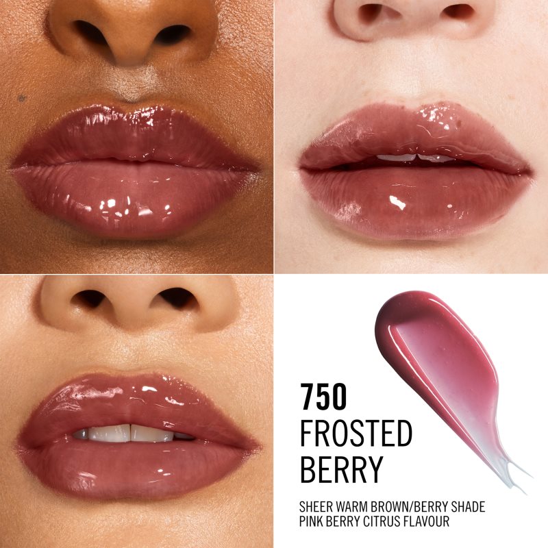 Rimmel Thrill Seeker Glassy Gloss Lipgloss für mehr Volumen Farbton 750 Frosted Berry 10 ml