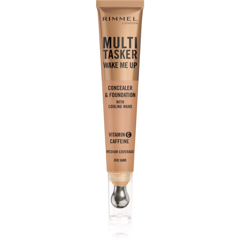 Rimmel Multi-Tasker Wake Me Up fond de teint et correcteur pour une peau lumineuse teinte 50 Sand 20 ml female