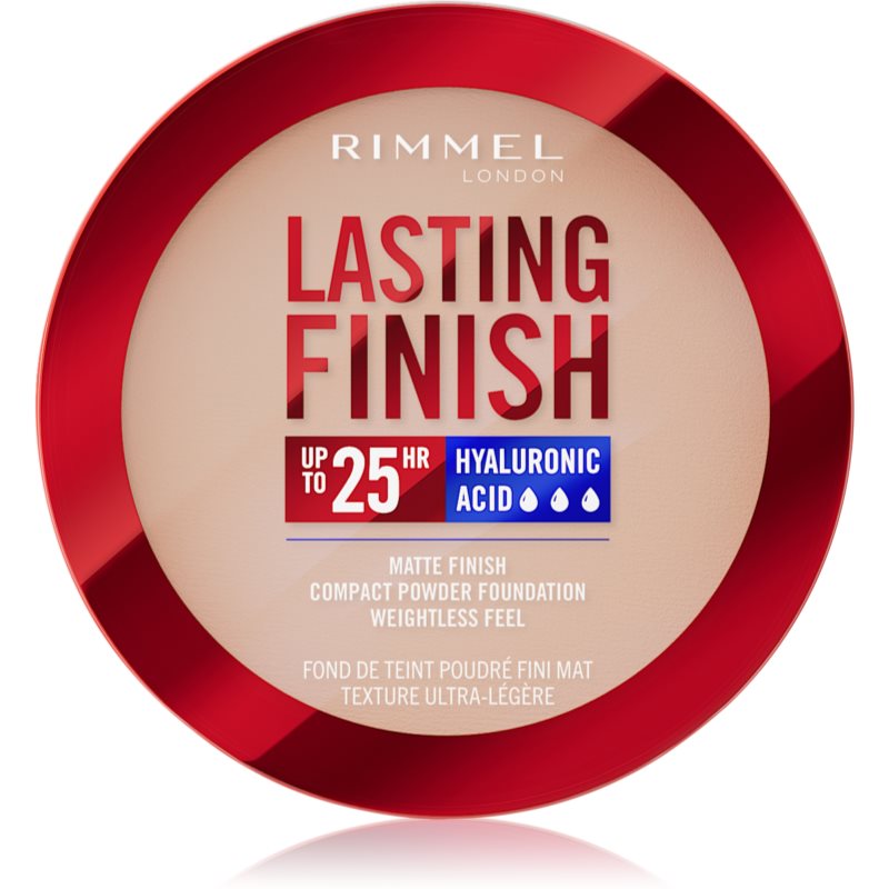 Rimmel Rimmel Lasting Finish 25H συμπαγής πούδρα SPF 20 απόχρωση 004 Rose Ivory 7 γρ