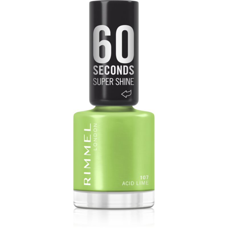 Rimmel 60 Seconds Super Shine Nagellack Farbton 107 Acid Lime 8 ml